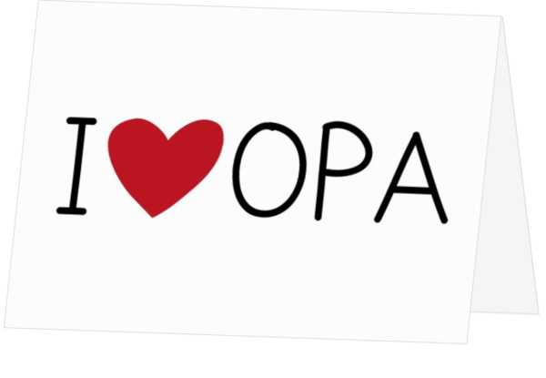 I love opa kaart