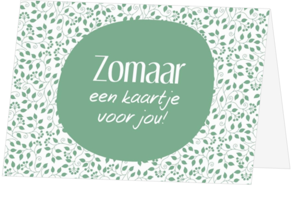 Zomaar kaart botanisch groen