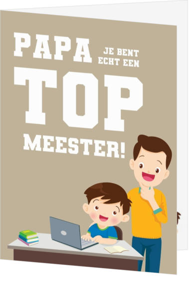 Kaartje voor een TOP papa