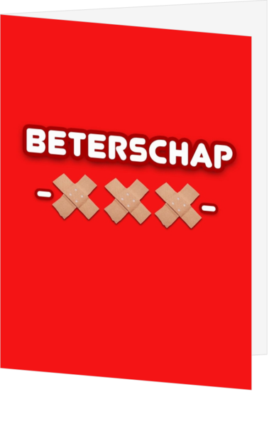 Beterschapskaart pleister xxx beterschap