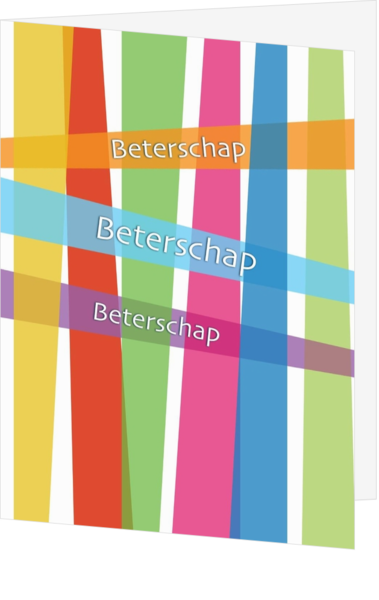 Beterschapskaart kleur beterschap lijnen