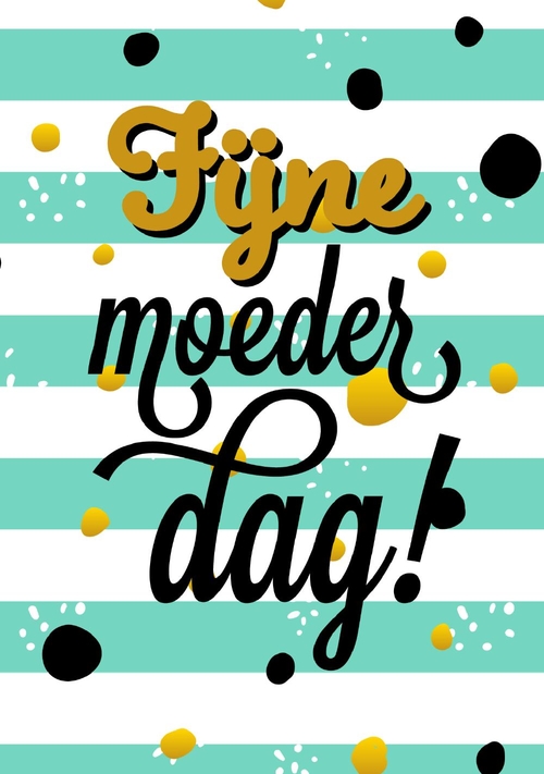 Kaart fijne moederdag Voorkant