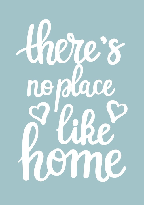 Verhuiskaart theres no place like home Voorkant