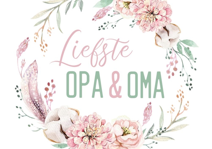 Bloemenkrans liefste opa en oma Voorkant