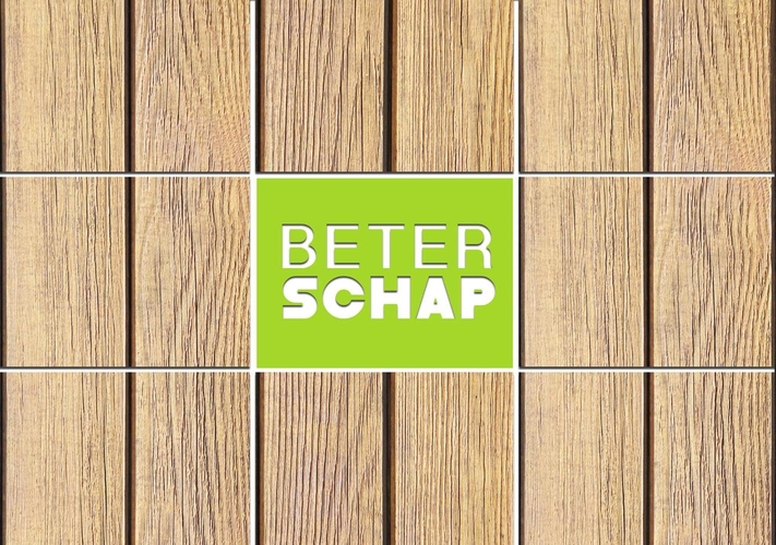 Beterschapskaart hout beterschap groen Voorkant