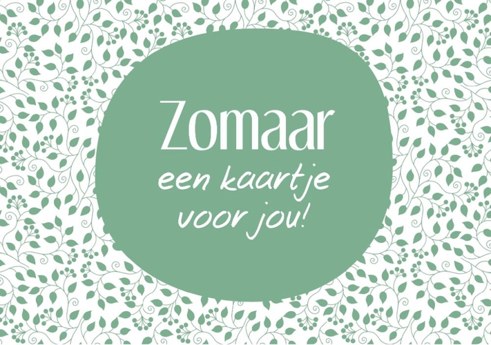 Zomaar kaart botanisch groen Voorkant